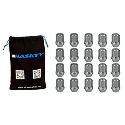 Abbildung von 20x Radmuttern Zink I M12x1,5 Kegelbund Durchmesser D=23mm SW 19mm