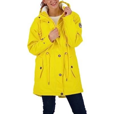 Abbildung von Deproc Active Damen Friesennerz Ankerglut Halifax New Women Regenjacke, Yellow, 44