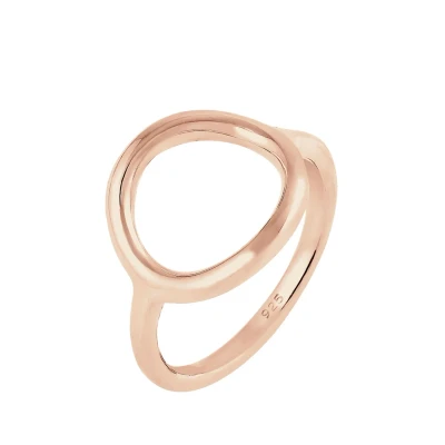 Abbildung von Elli Kreis RUND GEO Statement Ring, Damen, Größe: 54, Roségold
