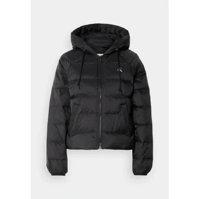 Abbildung von Calvin Klein Jeans Steppjacke »LIGHTWEIGHT LOGO PUFFER«, Mit Kapuze, Rundhalsausschnitt