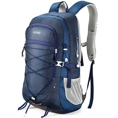 Abbildung von HOMIEE Wanderrucksack 45L, Herren Damen Wasserdichter Rucksack Trekkingrucksack Reiserucksack, Outdoorrucksack mit Reflexstreifen Für Wandern, Radfahren, Klettern, Bergsteigen und Reisen Sport