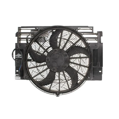 Abbildung von NRF 47217 Lüfter 438 12 400 mit Kühlerlüfterrahmen (Zarge), bürstenloser Motor Steuergerät BMW: X5 kfzteile, mister auto, atp autoteile,