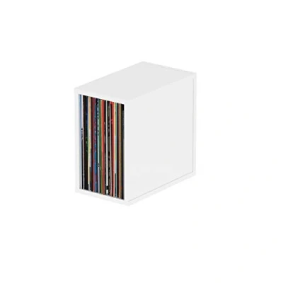 Abbildung von Glorious Record Box white 230 115 Platten pro Fach, bis zu im 12&#039;&#039; Format, problemlos stapelbar, optisch abgestimmt, weiß