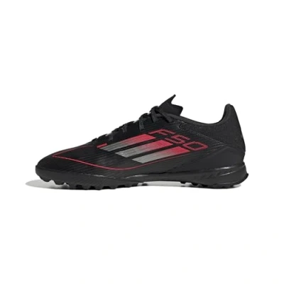 Abbildung von adidas Performance F50 League TURF Fußballschuh Multinocken, Herren, Größe: 46 2/3, Core black/iron metallic/lucid red Schuhe