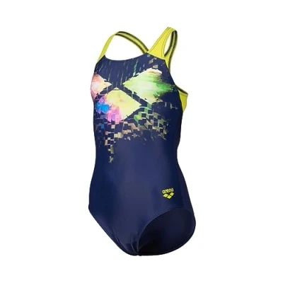 Abbildung von Arena Multi Pixels Badeanzug für Kinder, Größe: 116, Navy soft green