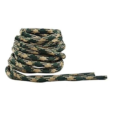 Abbildung von IRONLACE Schnürsenkel, Läufer, Wanderer, Stiefel, Freizeitschuhe, 1 Paar, mehrere Farben und Längen, Waldtarn 63 Inches 160 cm