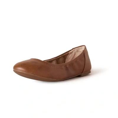 Abbildung von Amazon Essentials Damen Belice Ballerinas, Kastanienbraun Kunstleder, 43 EU