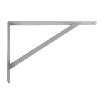 Abbildung von Amig Regalhalterung Winkel für Regale Regalträger Stahl Farbe Metallisch Grau Maße: 400x275 mm Maximalgewicht empfohlen: 225 Kg