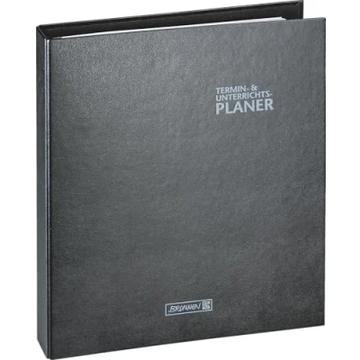 Abbildung von BRUNNEN Ringbuch Kalender mit Einlage (2024/2025), 2 Seiten = 1 Woche, A4+, 224 Seiten, Baladek Einband, schwarz