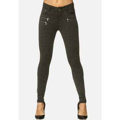 Abbildung von Elara Damen Stretch Hose Skinny Fit Jegging Chunkyrayan H86 6 Dk.Grey 44 (2XL)