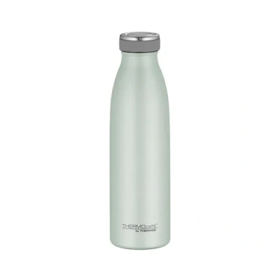 Abbildung von THERMOcafé by THERMOS TC BOTTLE pastell mint grün matt 0,50l, Edelstahl Isolierflasche kohlensäurefest, 12h heiß 24h kalt, Auslaufsicher, für Schule, Unterwegs &amp; Büro