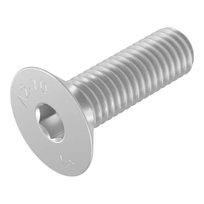 Abbildung von SECCARO Senkschraube M12 x 40 mm, Edelstahl V2A VA A2, DIN 7991 / ISO 10642, Innensechskant, 20 Stück