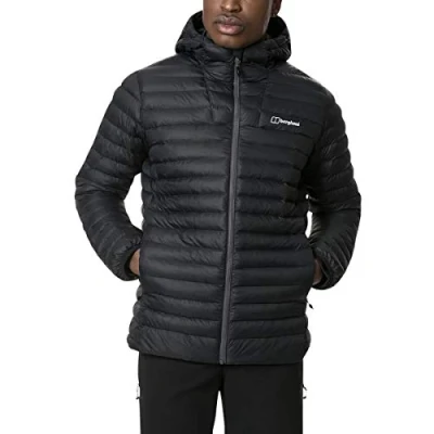 Abbildung von Berghaus Herren Vaskye Isolierte Kunststoffjacke, Extra Wärme, Strapazierfähiger Mantel, Leichtes Design Synthetische Jacke, Pechschwarz, XS EU