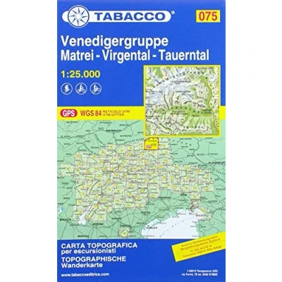 Abbildung von Venedigergruppe 1:25 000: Matrei Virgental Tauerntal Wanderkarte 1:25000 (Carte topografiche per escursionisti, Band 75)