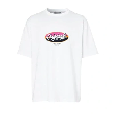 Abbildung von JACK&amp;JONES Herren JORARUBA Tee SS Crew Neck 1 FST T Shirt, Bright White, S