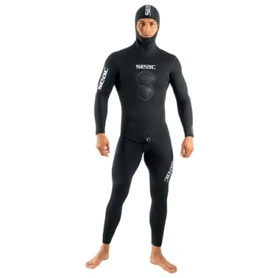 Abbildung von Seac Royal, 7 mm Neopren Tauchanzug für Freitauchen, Latzhose und Kapuzenjacke