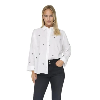 Abbildung von ONLY Hemdbluse »ONLNEW LINA GRACE LS EMB SHIRT NOOS WVN«