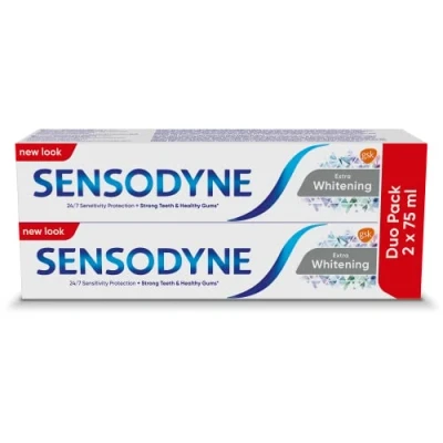 Abbildung von Zahnpasta Sensodyne Extra Whitening Duo Pack 2 x 75 ml