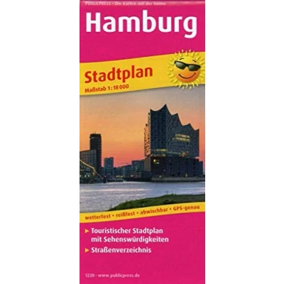 Abbildung von Hamburg: Touristischer Stadtplan mit Sehenswürdigkeiten und Straßenverzeichnis. 1:18000 (Stadtplan: SP)