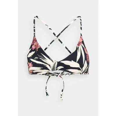 Abbildung von Roxy Beach Classics Strappy Bikinitop, Damen, Größe: Medium, Anthracite