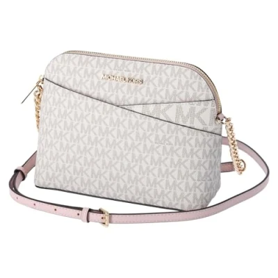 Abbildung von Michael Kors Jet Set Medium Crossbody Leather Handbag (POWDER BLUSH MULTI)