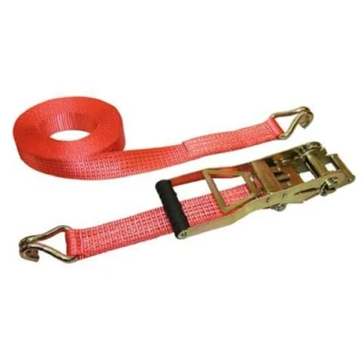 Abbildung von Kerbl Langhebelratschenzurrgurt 2tlg 2500/5000kg, 8m/50mm ERGO rot