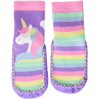 Abbildung von Playshoes Unisex Kinder Hüttenschuhe Hausschuh, Einhorn, 28/29 EU