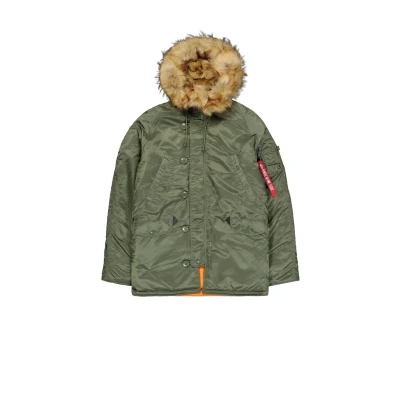 Abbildung von Alpha Industries Wintermantel, Herren, Größe: Medium, Sage green