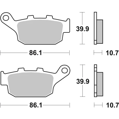 Abbildung von TRW Organic Allround MCB585 Bremsbelagsatz