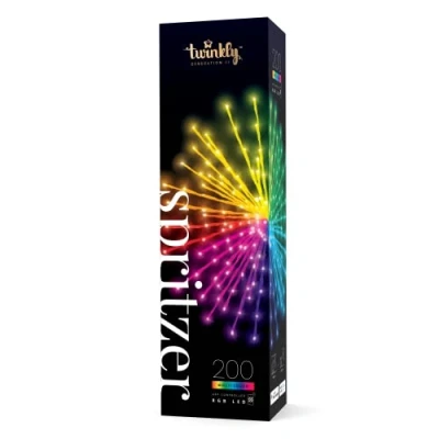 Abbildung von Twinkly Spritzer RGB, Dekorative LED Leuchten, Smarte Mehrfarbige Lichter für den Innen und Außenbereich, Kompatibel mit Alexa Google Home, Lichterkette, IP44, App Steuerung