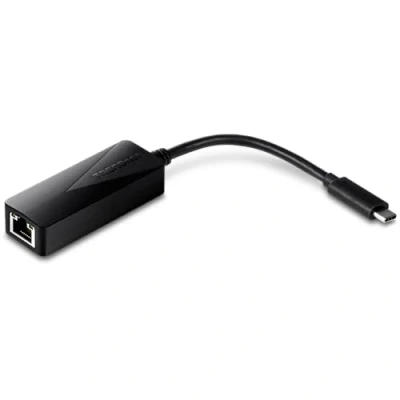 Abbildung von TRENDnet TUC ETGUSB Type C zu Gigabit Ethernet LAN Wired Netzwerk Adapter für Windows &amp; Mac, Kompatibel mit 10, und Mac OS X 10.6 höher, Energiesparend, 5 inch Länge