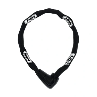 Abbildung von ABUS Kettenschloss Steel O Chain 9809K Fahrradschloss mit XPlus Zylinder zum Schutz vor Manipulation Sicherheitslevel 12 9 mm stark 140 cm lang Schwarz