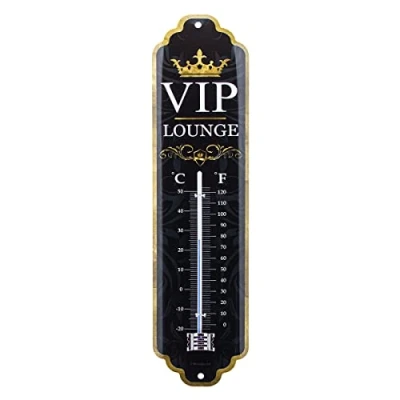 Abbildung von Nostalgic Art Retro Thermometer, 7 x 28 cm, VIP Lounge Geschenk Idee für besondere Menschen, aus Metall, Vintage Design