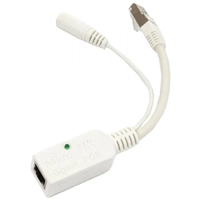 Abbildung von MikroTik Passive Gigabit PoE injector, RB/GPOE, RBGPOE Adapter, Ethernet, Netzteil, Perfekt zum Vermeiden unnötiger Kabelleitungen