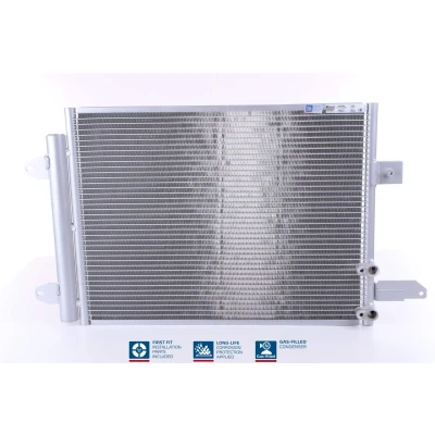 Abbildung von NISSENS 940588 Klimakondensator mit Trockner Aluminium 546 R 134a AUDI: A3 Sportback