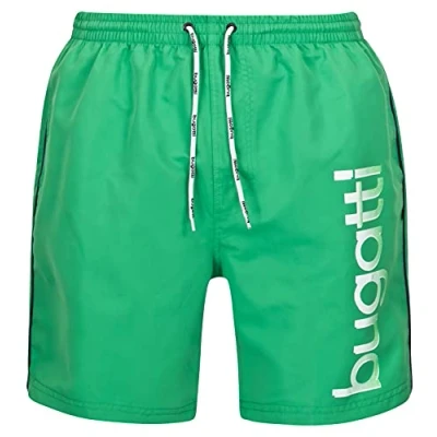 Abbildung von Bugatti Herren Badeshort in Marineblau, türkis oder schwarz, Grün, XL