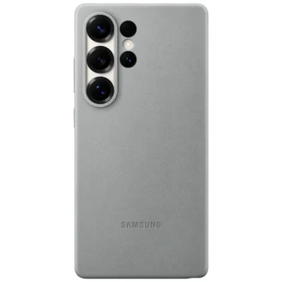Abbildung von Samsung Kindsuit Pu Leder Back Cover Grau Galaxy S25 Ultra