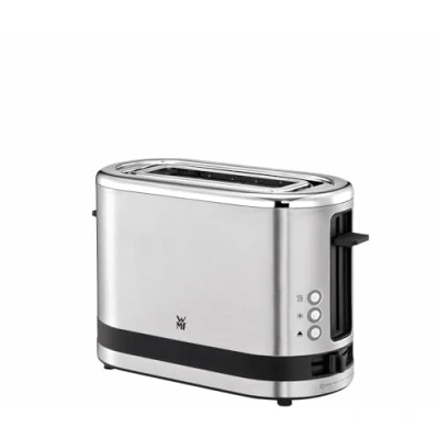 Abbildung von WMF Küchenminis 1 Scheiben Toaster Langschlitz XXl Toast, Mini mit Brötchenaufsatz 7 Bräunungsstufen Überhitzungsschutz 600W Edelstahl matt