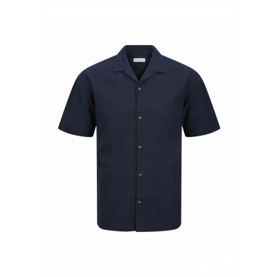 Abbildung von Jack &amp; Jones Summer Resort Hemd, Herren, Größe: XS, Navy blazer