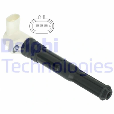 Abbildung von DELPHI GN10696 12B1 Zündspule 3 12 FIAT: Punto III Hatchback, Evo Hatchback