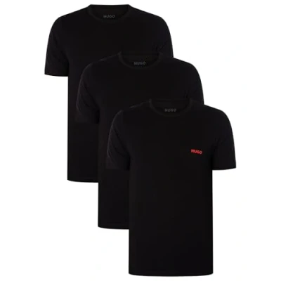 Abbildung von HUGO 3 PACK Unterhemd/shirt, Herren, Größe: Medium, Black
