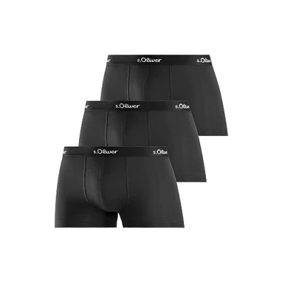 Abbildung von s.Oliver Basic 3 PACK Panties, Herren, Größe: Medium, Schwarz