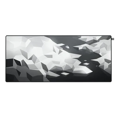 Abbildung von CHERRY XTRFY GP5, XL Gaming Mauspad aus Stoff (920 x 400 3 mm), Glattes Speed Pad für Präzision, Vernähte Kanten, rutschfest, Maschinenwaschbar, Litus White