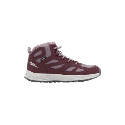 Abbildung von Jack Wolfskin Woodland 2 Texapore MID Unisex Hikingschuh für Kinder, Größe: 40, Boysenberry Lederimitat/textil