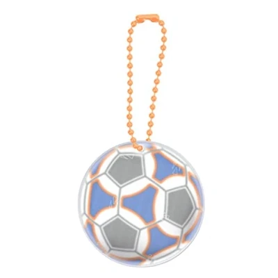 Abbildung von moses. Unisex Jugend Bunter Glimmis Reflektor Beidseitig reflektierender Sicherheitsanhänger im Fußball Design, Normal, Bunt