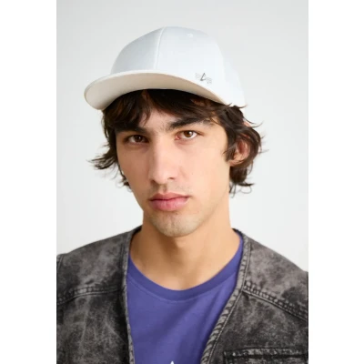 Abbildung von Alpha Industries Label Unisex Cap, Größe: One Size, White/silver