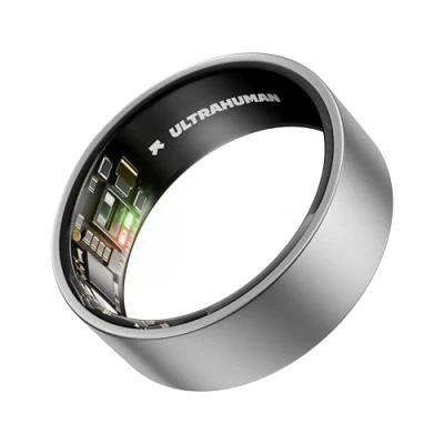 Abbildung von ULTRAHUMAN Ring AIR Kein App Abonnement Smart Size First mit Größenkit Verfolgen Sie Schlaf, Workouts, Herzfrequenz, HRV Bis zu 6 Tage Akkulaufzeit (Größe 13)