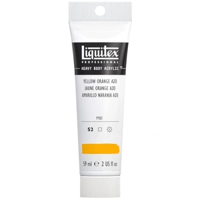 Abbildung von Liquitex 1045414 Professional Heavy Body Acrylfarbe in Künstlerqualität mit ausgezeichneter Lichtechtheit buttriger Konsistenz, 59ml Tube Gelborange Azo