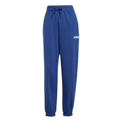 Abbildung von adidas Damen Essentials LINEAR French Terry Cuffed Pants, Dark Blue/White, M