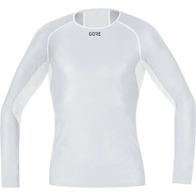 Abbildung von GORE WEAR Herren Windstopper Base Layer Shirt Langarm, Light Grey/White, XXL EU